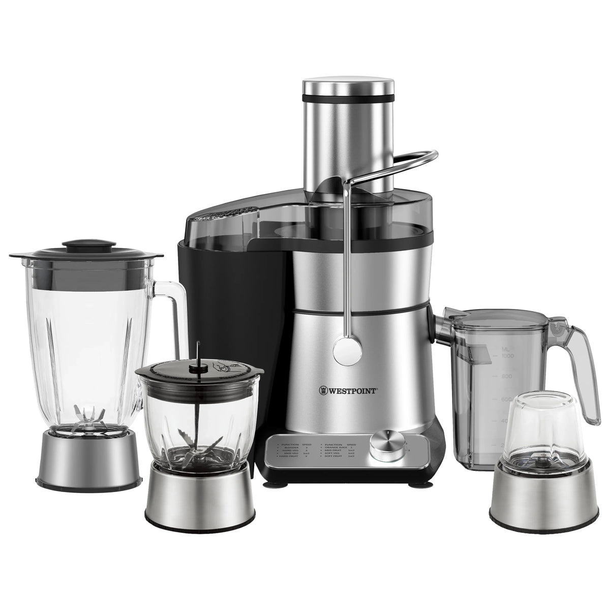 Westpoint Juicer / Blender / Dry & Chopper Mill (4 in 1) - Model 1845